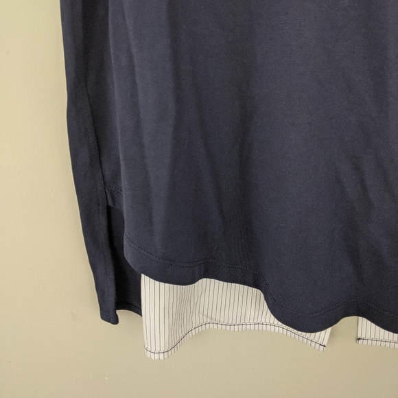 Madewell | Slit Back Two Tone Shirt - E37 - Picture 5 of 8